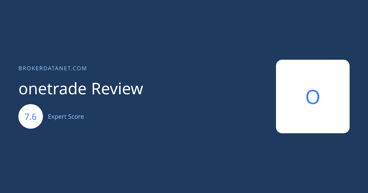 onetrade 2026, Independent Broker Review